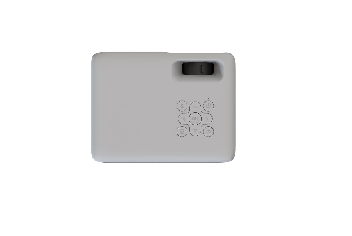 Philips NeoPix 106 HD 720p Mini Projector - White - top view with controls