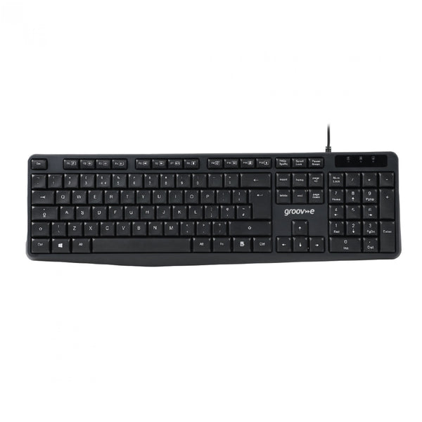 Groov-e Wired Keyboard Black - official product image