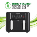 EirFryer Dual Drawer Air Fryer | T-033260 EirFryer Air Fryer Euronics Ireland