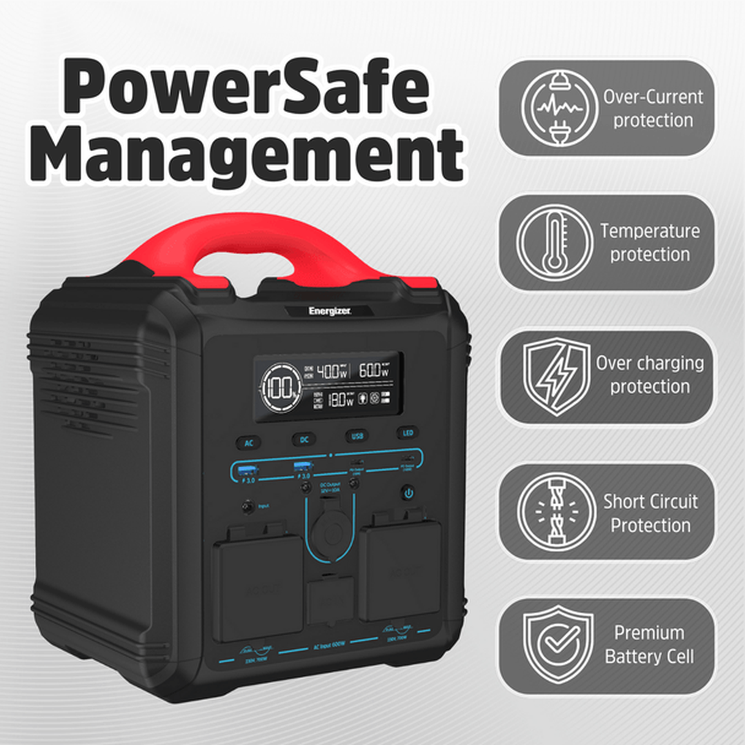 Energizer 550Wh Power Station | PPS550W1F-UK Energizer Powerbank Euronics Ireland