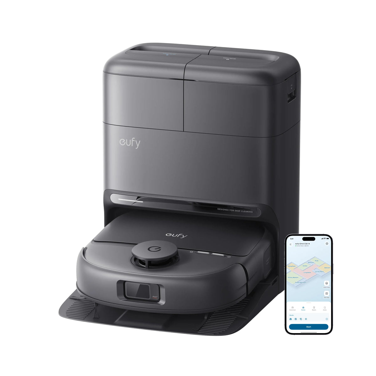 eufy Omni C28A Robot Vacuum & Mop with All-in-One Station | T211AV10