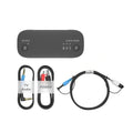Sennheiser BTA 1 TV Bluetooth Transmitter Black — accessories flat-lay with TV Audio and Power cables