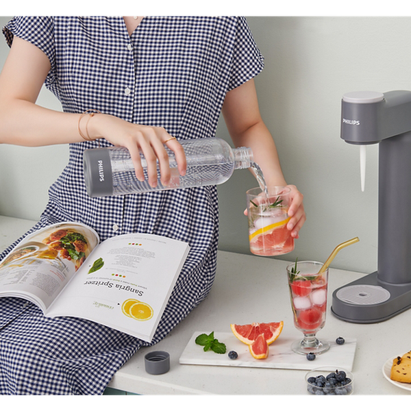 Philips GoZero Soda Maker - Grey | ADD4901GR/10 Philips Water Carbonator Euronics Ireland