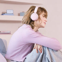 Sony WH-CH520 Wireless On-Ear Headphones - Pink - lifestyle view