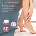 Beurer FB 35 Foot Spa 3 pedicure attachments detail, brush and massage and callus remover
