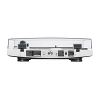 Audio-Technica AT-LP3XBT white turntable rear view