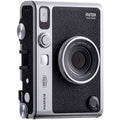 FUJIFILM instax mini Evo Hybrid Instant Camera Black - front three-quarter view