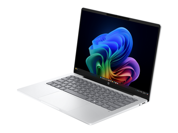 HP OmniBook 5 Next Gen AI 14-inch laptop in Glacier Silver