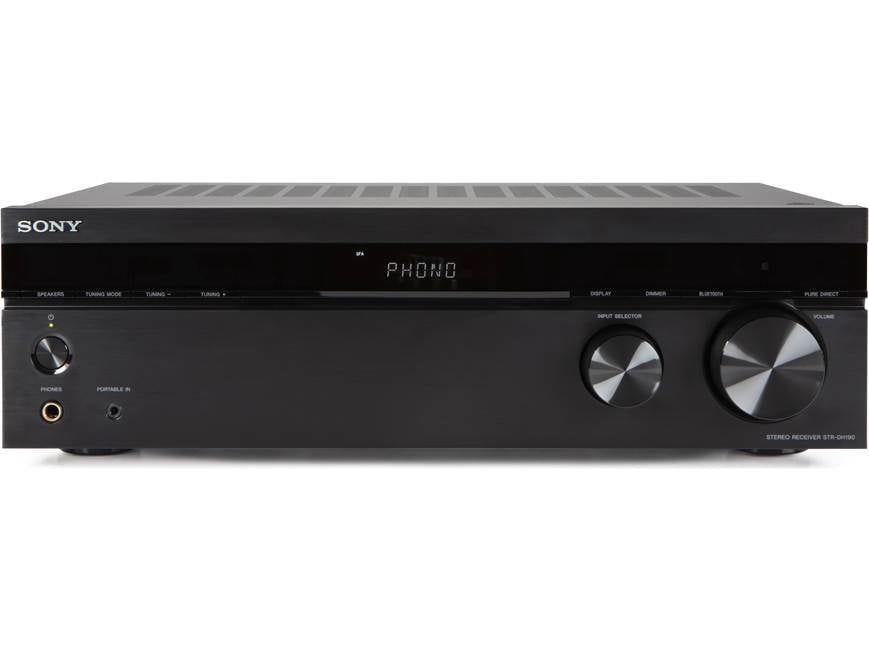 Sony STR-DH190 Bluetooth Stereo Receiver - Black - rear connections view