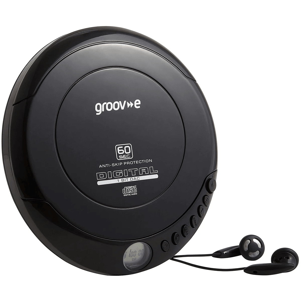 Groov-e Retro Portable CD Player Black product image