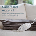Beurer HD 75 Heated Overblanket Taupe, folded blanket with controller detail