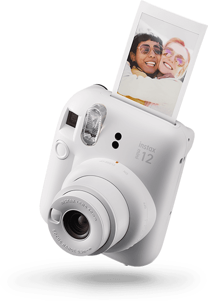 FUJIFILM instax mini 12 Instant Camera Clay White - official product image