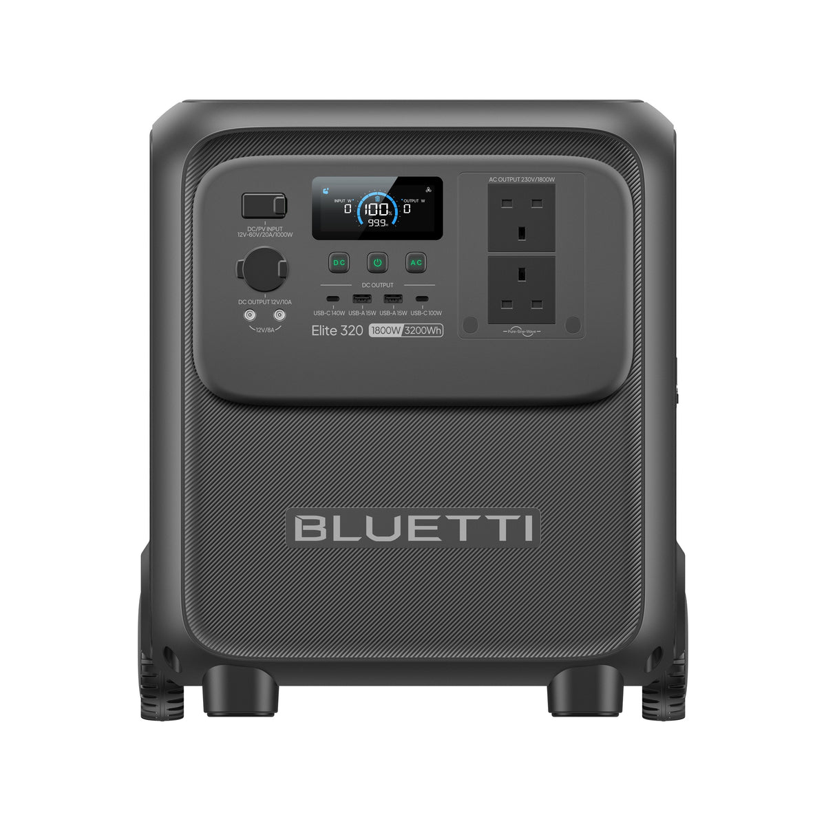 BLUETTI Elite 320 3,200Wh 1,800W Portable Power Station - front view