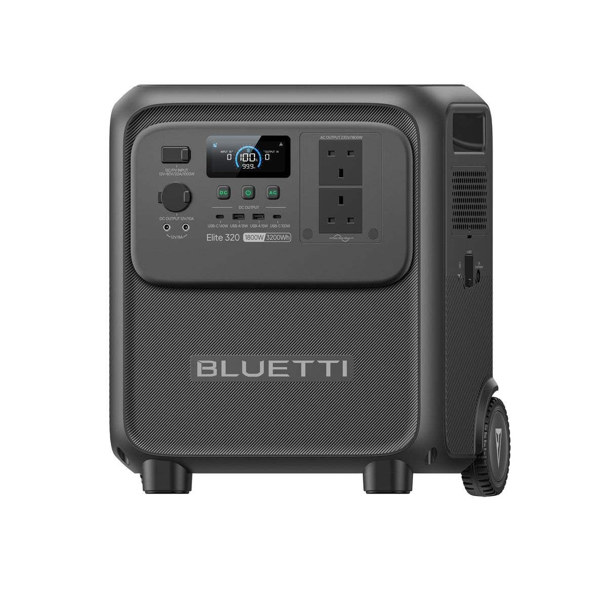 BLUETTI Elite 320 3,200Wh 1,800W Portable Power Station - angled view left