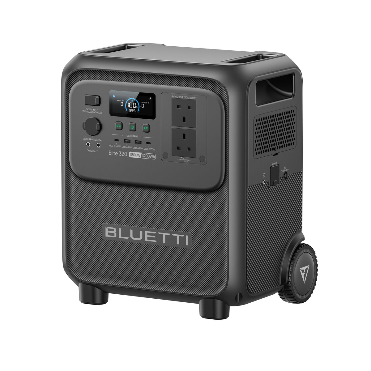 BLUETTI Elite 320 3,200Wh 1,800W Portable Power Station - angled view right