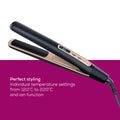Beurer HS 100 Hair Straightener, perfect styling with individual temperature settings 120-220C and ion function