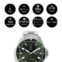Withings ScanWatch Nova - Premium Health Smartwatch with ECG & SpO2 - Green | 78-HWA10-model 8-All-Int