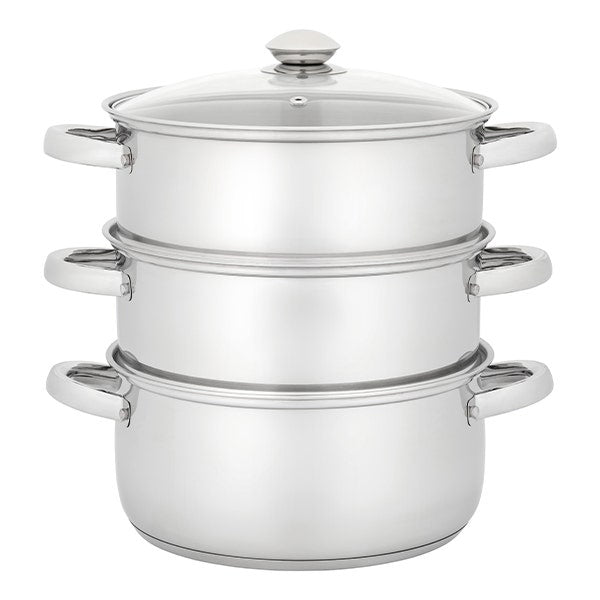 Judge HX04 22cm 3 tier glass lid steamer set product image 1
