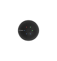 Hyperice Hypersphere Go black vibrating massage ball — studio view