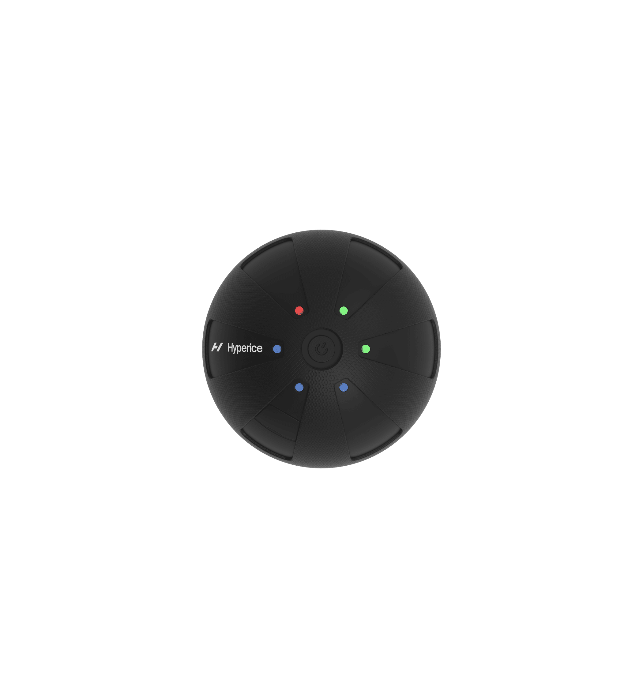 Hyperice Hypersphere Go black vibrating massage ball — studio view