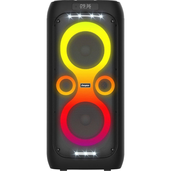 Energizer Bluetooth Party Speaker with Wireless Microphone & RGB Lighting | BTS566BK Energizer Speaker Euronics Ireland