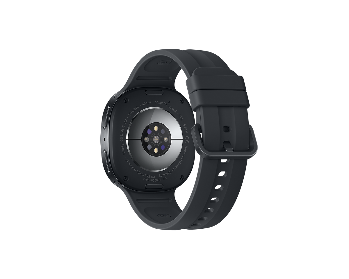 Samsung Galaxy Watch9 40mm Bluetooth Smartwatch - Graphite - back and sensors