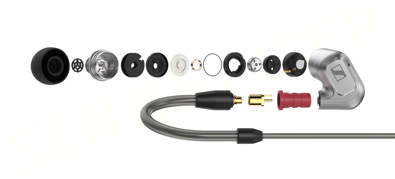 Sennheiser IE 900 Audiophile Earphones — exploded view of internal components