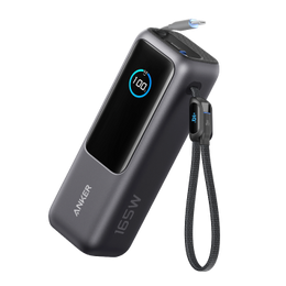 Anker 25K 165W Power Bank with Built-In USB-C & Retractable Cable, Black | A1695H11