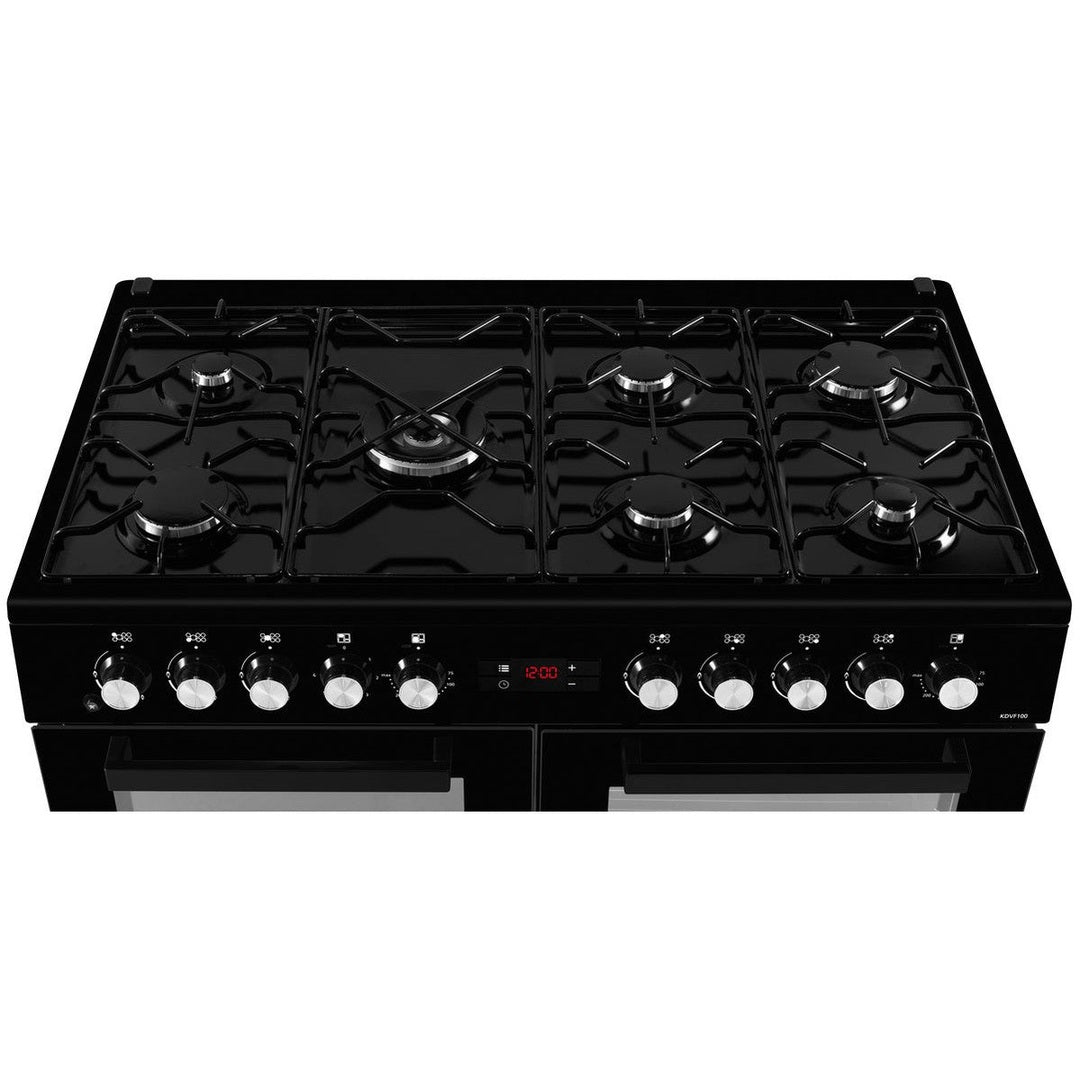 Beko Freestanding 100cm Double Oven Gas Range Cooker | KDVF100K Beko Range Cooker Euronics Ireland