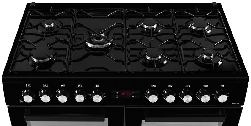 Beko Freestanding 100cm Double Oven Gas Range Cooker | KDVF100K