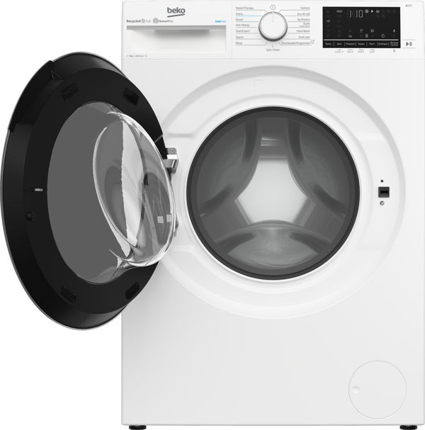 Beko 9kg 1600rpm Washing Machine IronFast RecycledTub | B3W5961IW