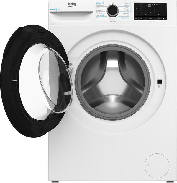 Beko EnergySpin™ 8kg Washing Machine with 1400 rpm - White | BM3WT4841IW