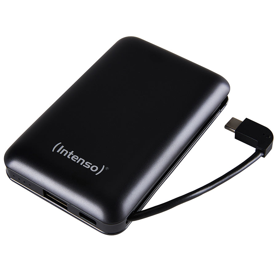 Intenso XC10000 10000mAh Power Bank with Built-in USB-C Cable - Black - view 8
