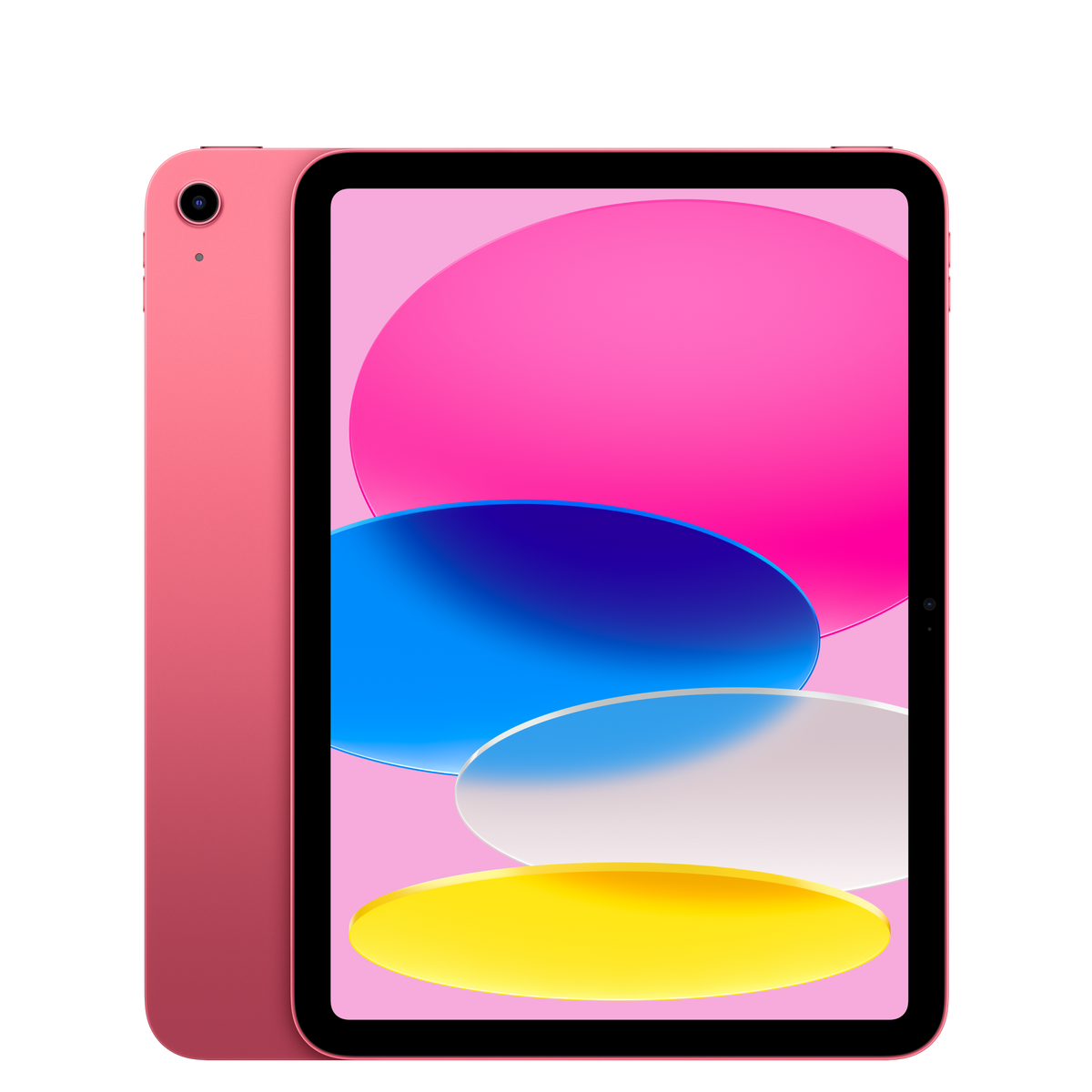 Apple iPad 11" (A16) 128GB Wi-Fi Tablet - Pink - front and back
