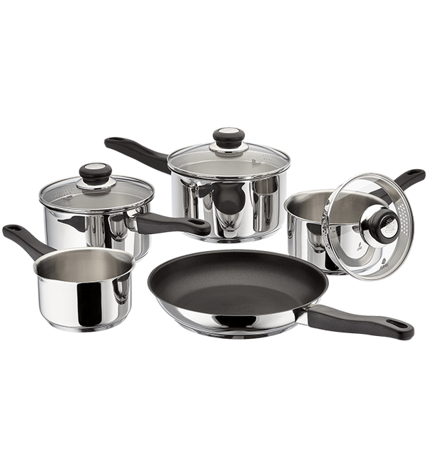 Judge Vista J3C1 5-piece stainless steel draining saucepan set product image 1
