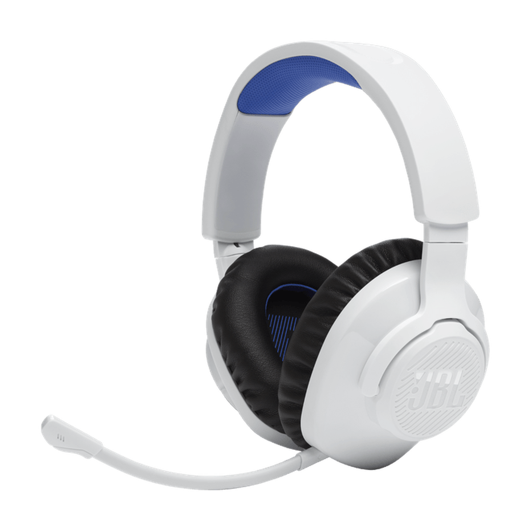 JBL Quantum 360P 40mm Driver Console Wireless Gaming Headset - White & Blue | JBLQ360PWLWHTBLU JBL Headphones Euronics Ireland