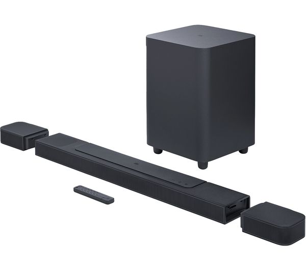 JBL Bar 1000 7.1.4-Channel Soundbar with Detachable Surround Speakers Multibeam Dolby Atmos & DTSX | JBLBAR1000PROBLKUK