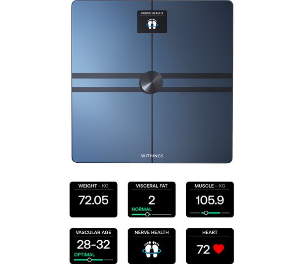 Withings Body Comp Smart Scale - Black | 78-WBS12-Black-All-Inter
