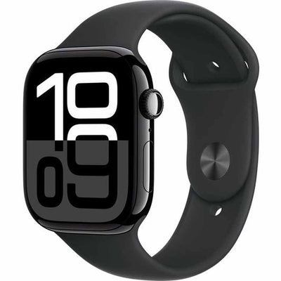 Apple Watch Series 10 GPS 46mm Jet Black Aluminium Case with Black Sport Band - M/L | MWWQ3QA/A Apple Smartwatch Euronics Ireland