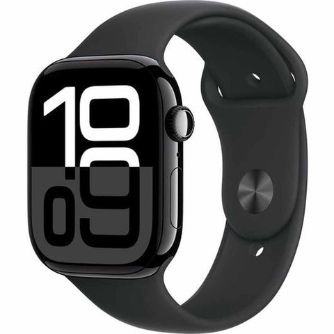 Apple Watch Series 10 GPS 46mm Jet Black Aluminium Case with Black Sport Band - M/L | MWWQ3QA/A