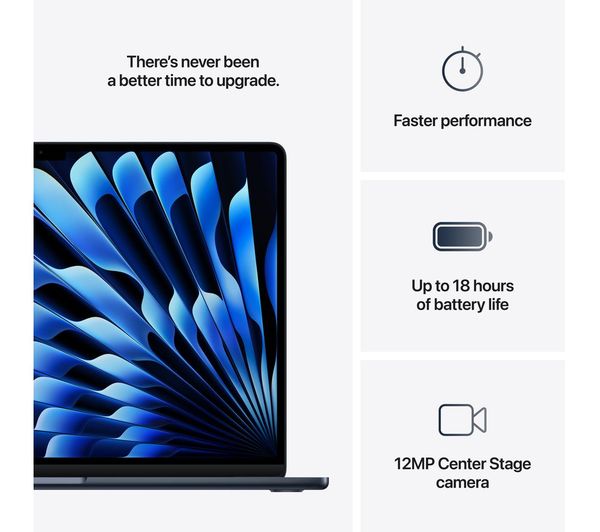 Apple MacBook Air 15.3" M4 10-Core CPU 16GB 512GB - Midnight 2025 | MW1M3B/A