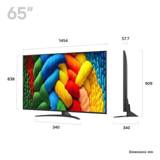LG Nano81 65" 4K UHD NanoCell Smart TV | 65NANO81A6A.AEK LG TV Euronics Ireland