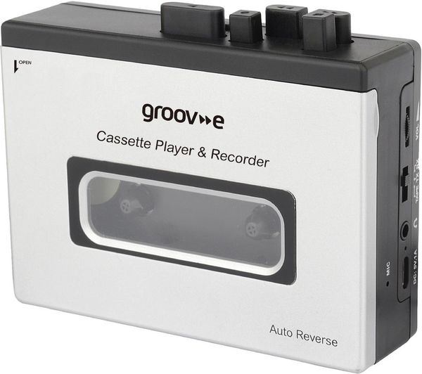Groov-e Personal Bluetooth Cassette Player and Recorder Silver product image
