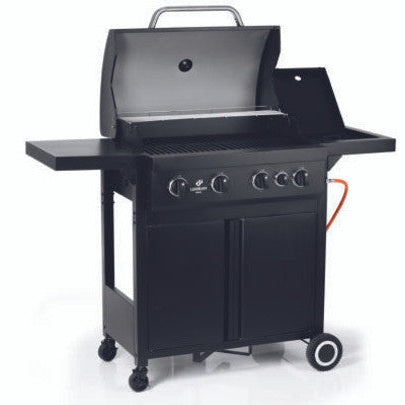 Landmann Rexon 4.1 62cm Cast Iron Gas BBQ with Side Burner | 22160 Landmann Outdoor Grill Euronics Ireland