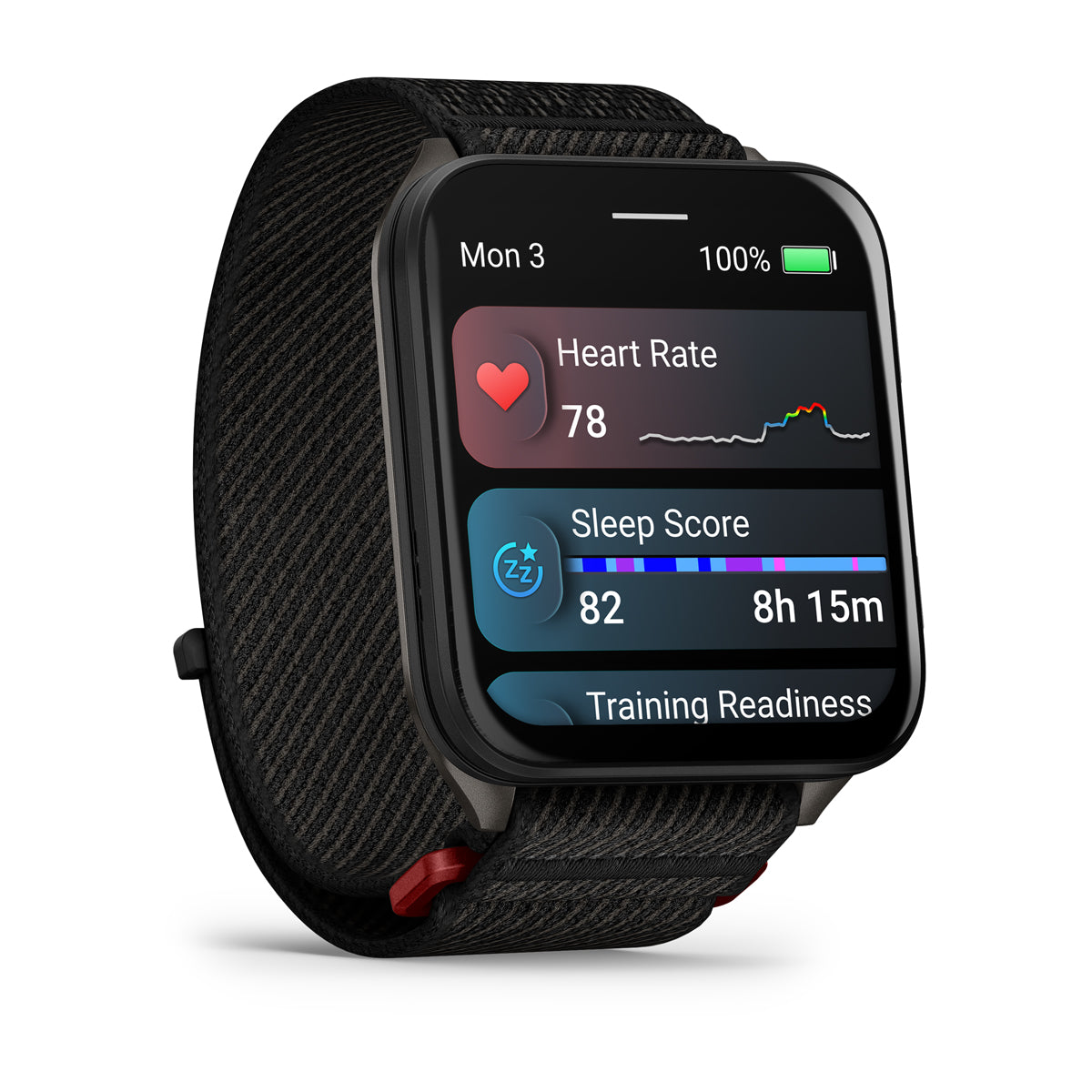 Garmin Venu X1 Ultra-Thin GPS Smartwatch - angled front view