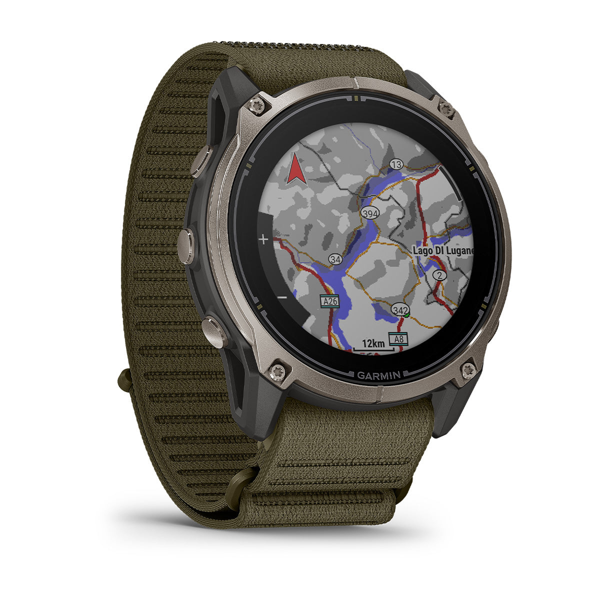 Garmin Enduro 4 51mm Solar Sapphire GPS Smartwatch - front-left angled view