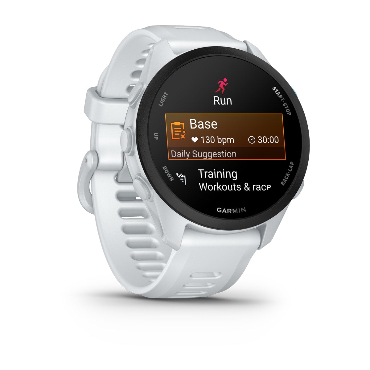 Garmin Forerunner 70 GPS Running Smartwatch - angled left-front view