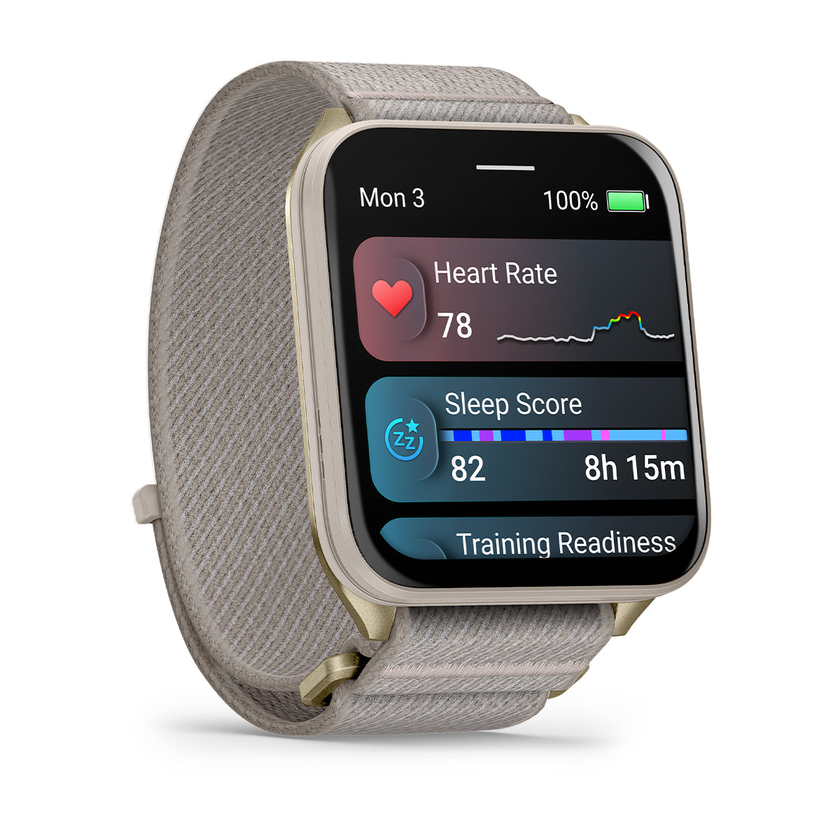 Garmin Venu X1 Ultra-Thin GPS Smartwatch - angled front view