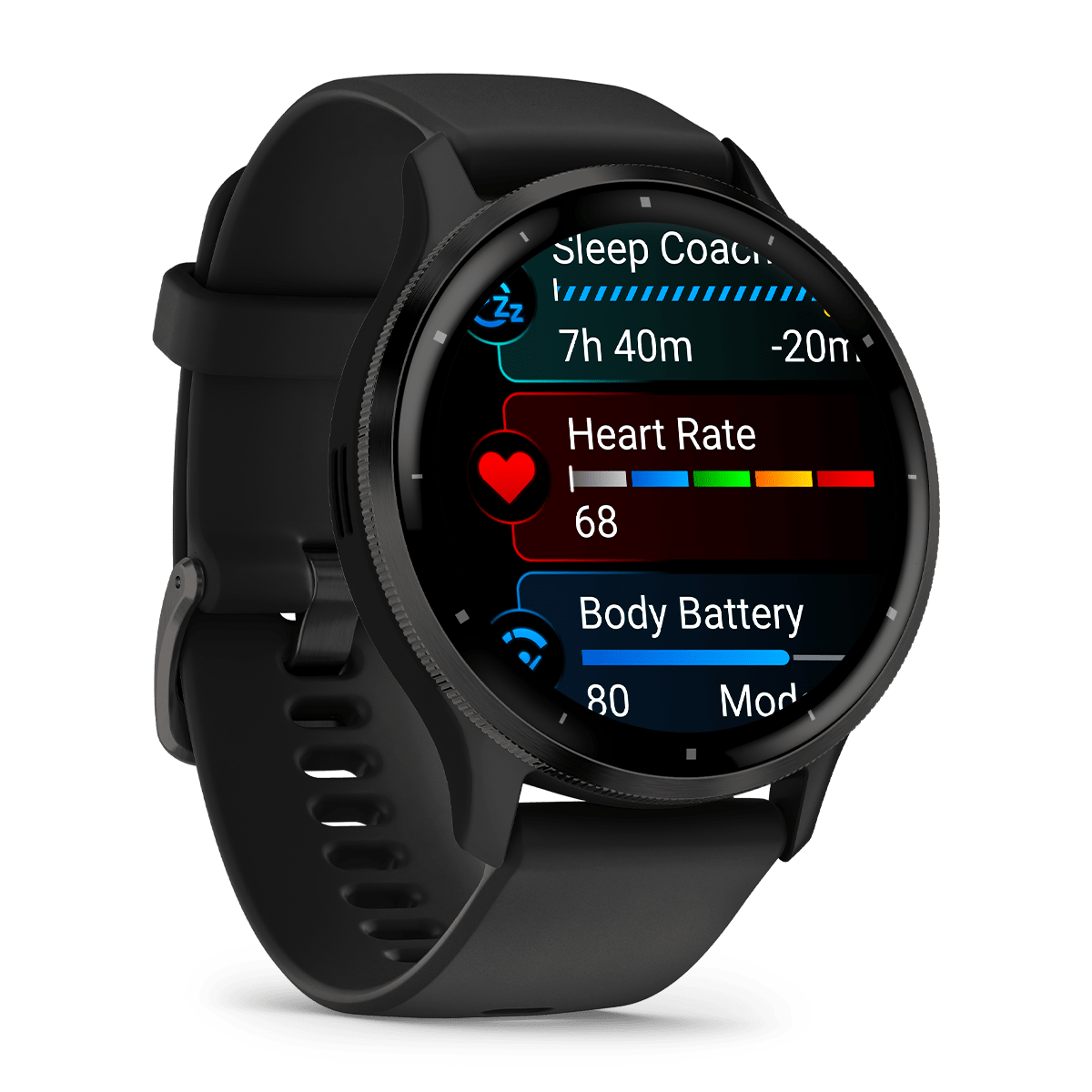 Garmin Venu 3 45mm GPS Health Smartwatch - angled left-front view
