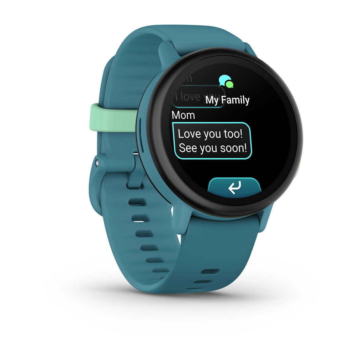 Garmin Bounce 2 Kids LTE Smartwatch with Calling and GPS - angled front view